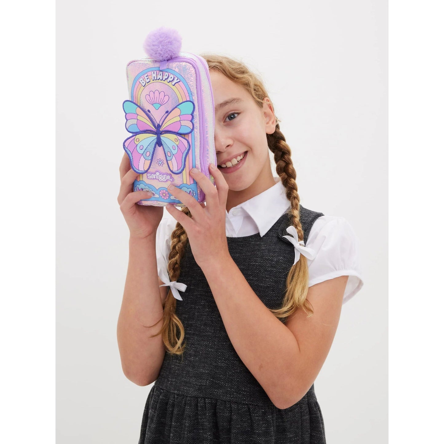 Smiggle Lilac Limitless Pocket Pencil Case