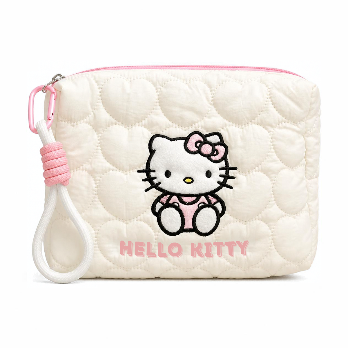 Hello Kitty Quilted Wristlet Pouch