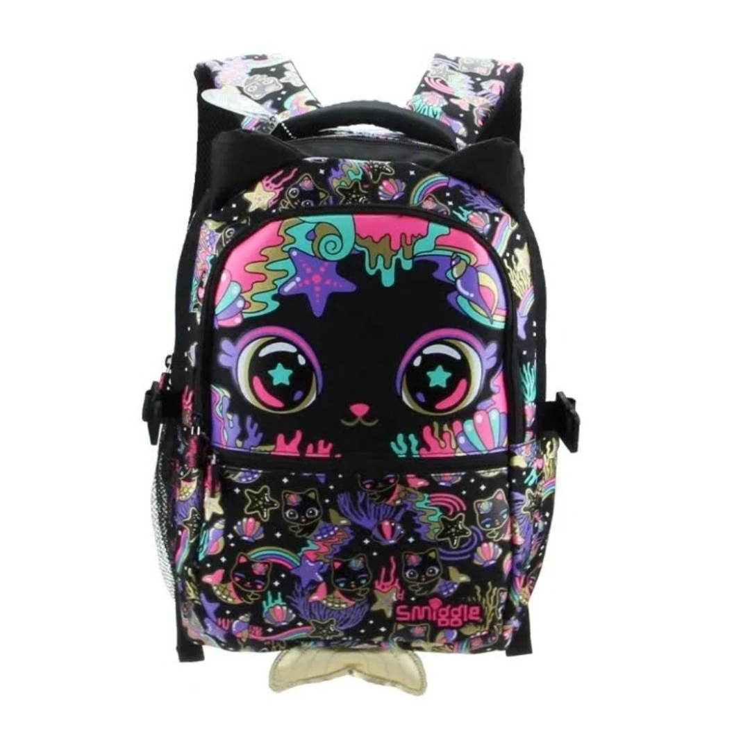 Smiggle Kitty School Bag Black