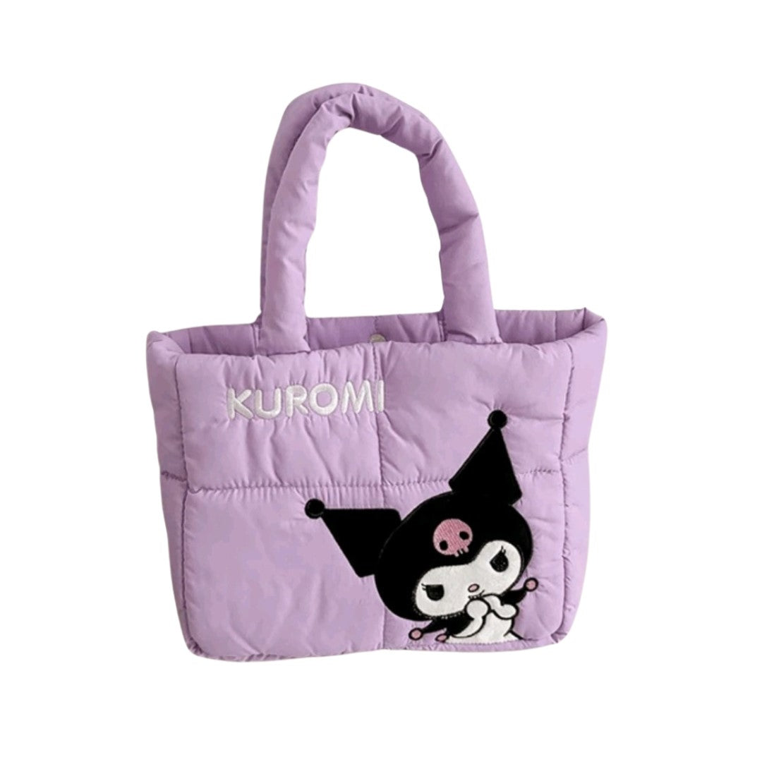 Kuromi Puffer Tote Bag