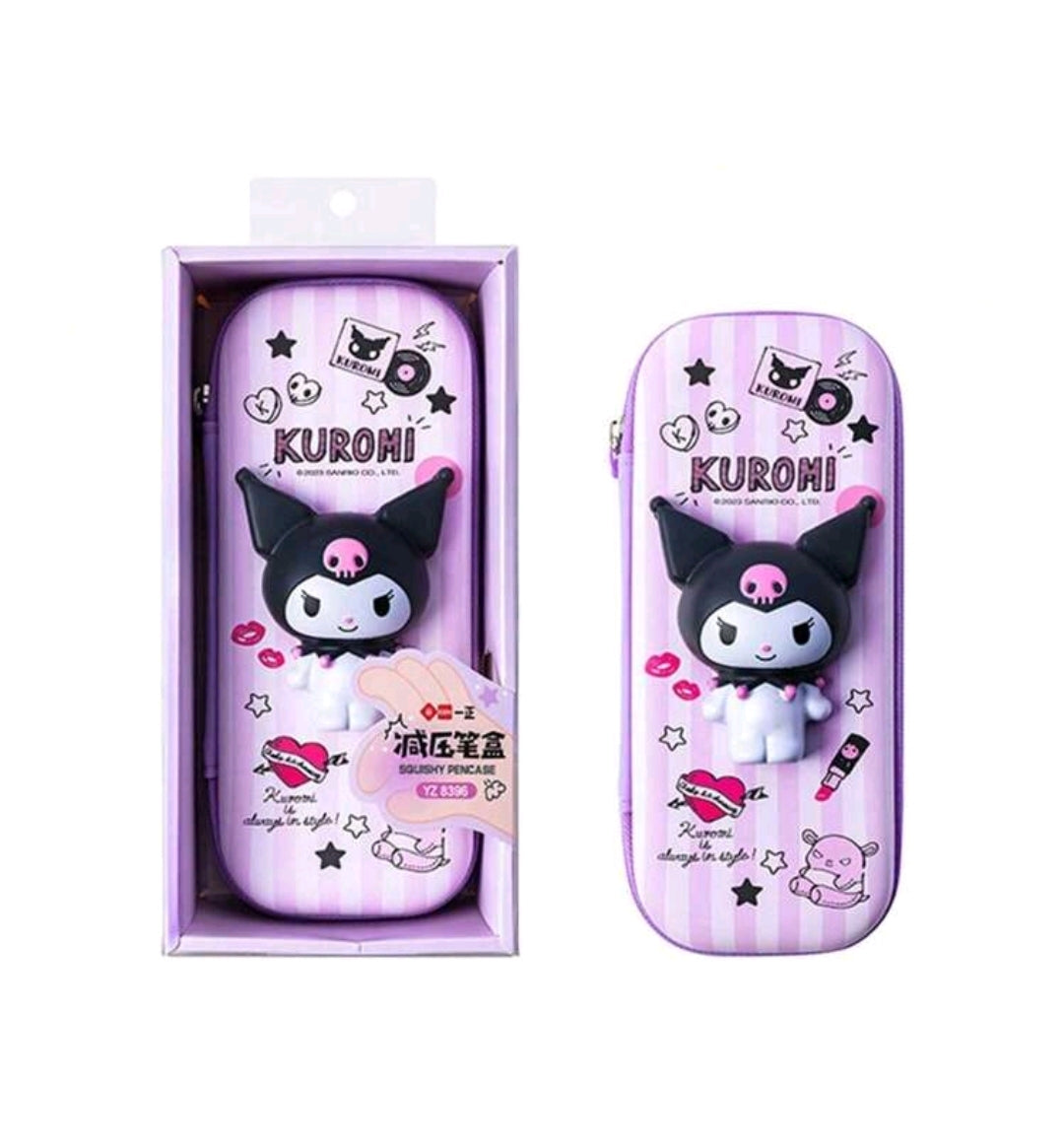 Kuromi Squishy Pencil Case