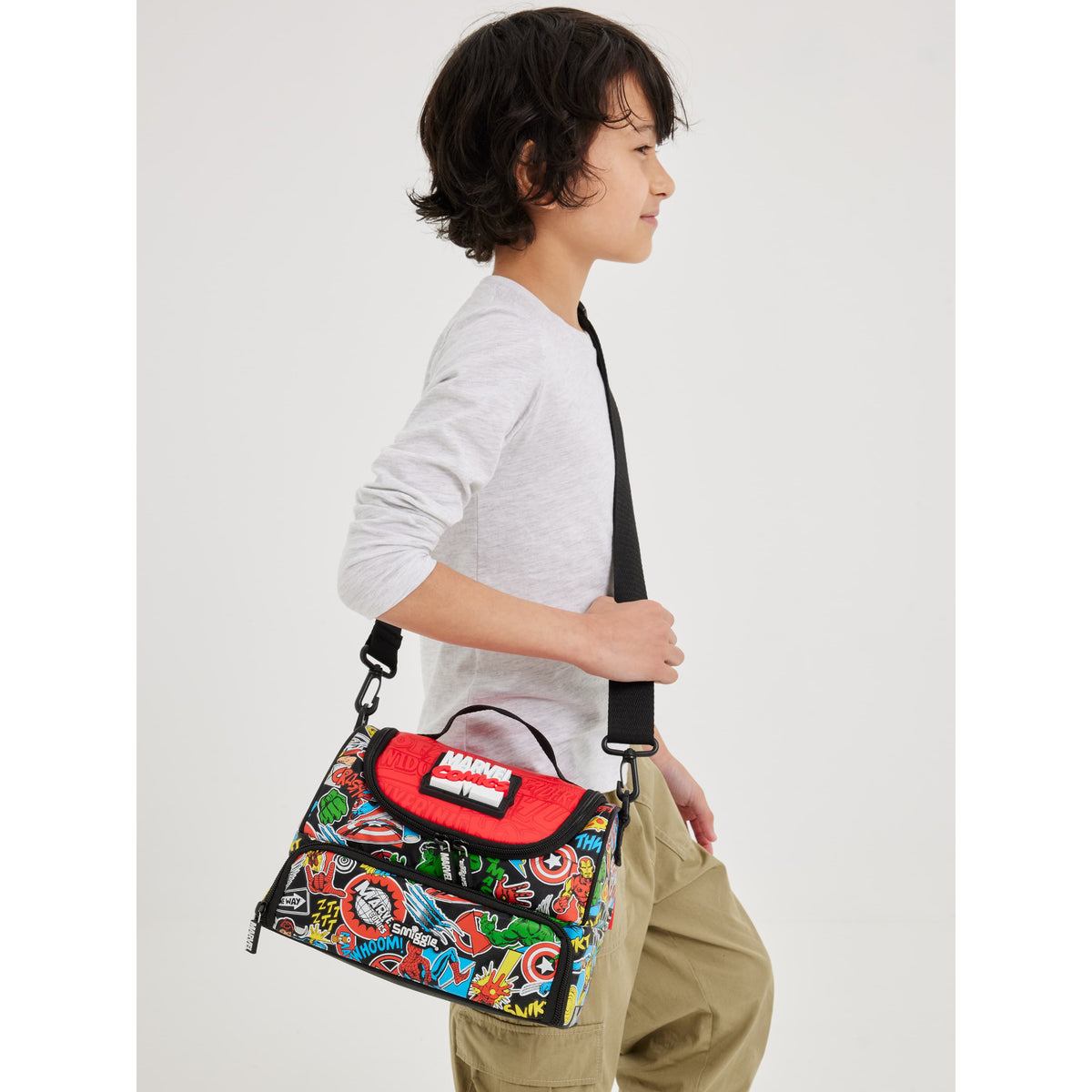 Marvel Comics Double Decker Lunch bag With Strap