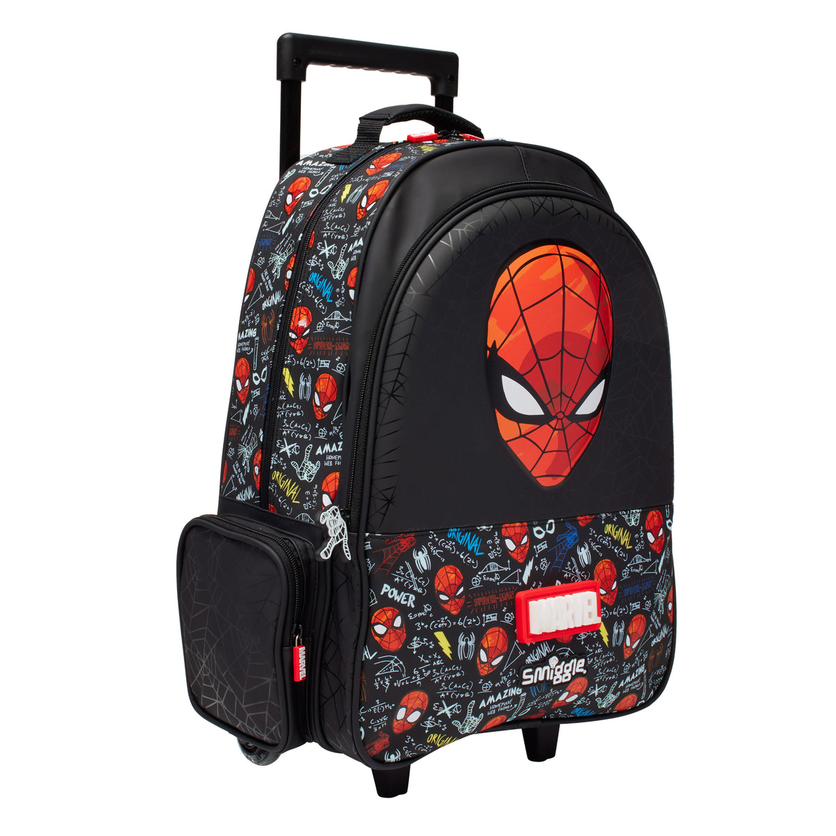Spider-Man Backpack Trolley With Light Up Wheels