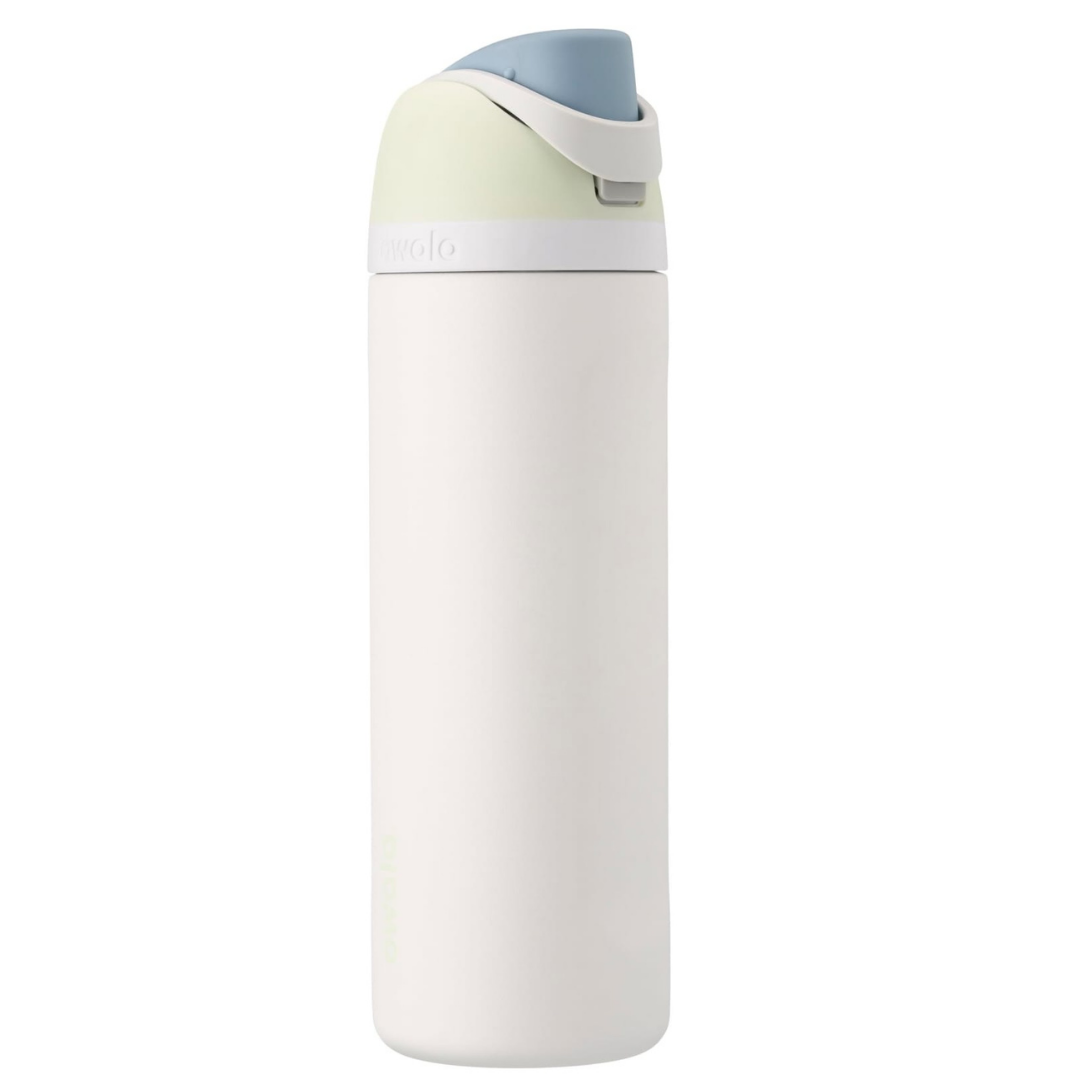 Owala 710ml Bottle - White with Green