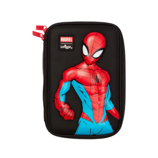 Black Smiggle Spiderman Pencil Case