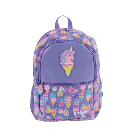 Purple Smiggle Unicorn Ice Cream Backpack