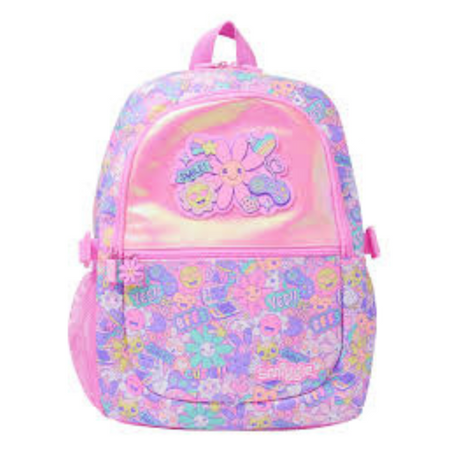 Smiggle Pink Flower Backpack