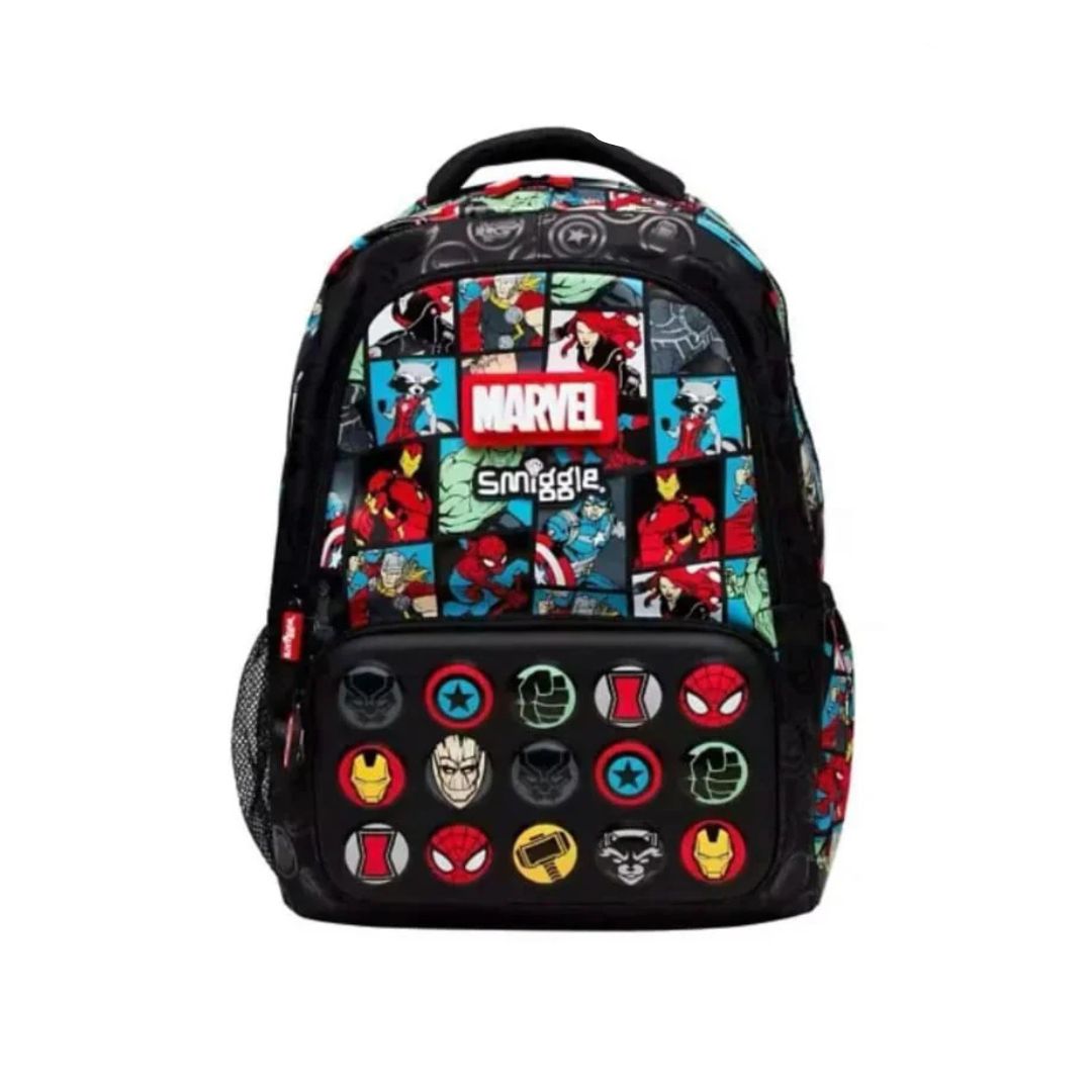 Smiggle Black Marvel Backpack