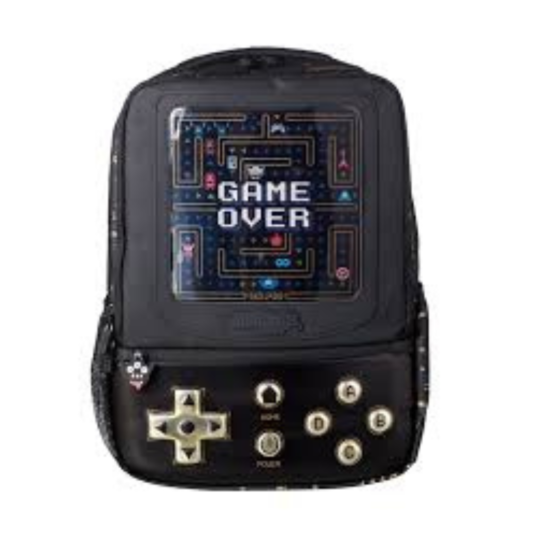 Black Game Over Backpack
