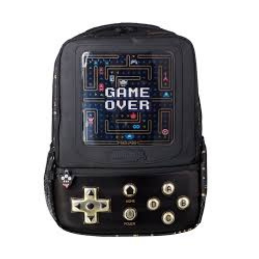 Black Game Over Backpack