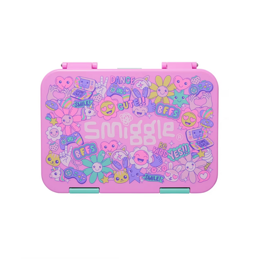 Smiggle Pink Flower Lunch Box