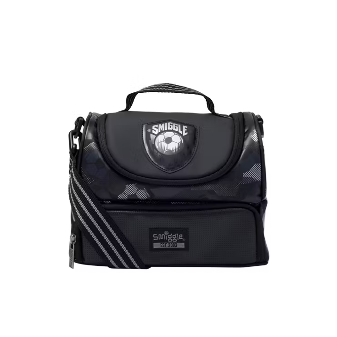 Smiggle Black Soccer Lunchbag