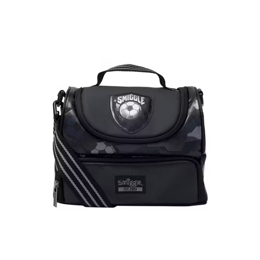 Smiggle Black Soccer Lunchbag