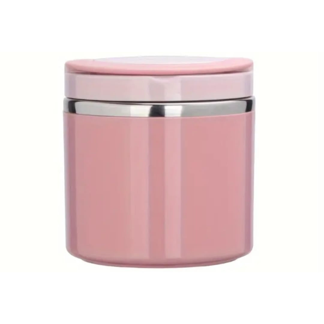 Pink thermal lunch container