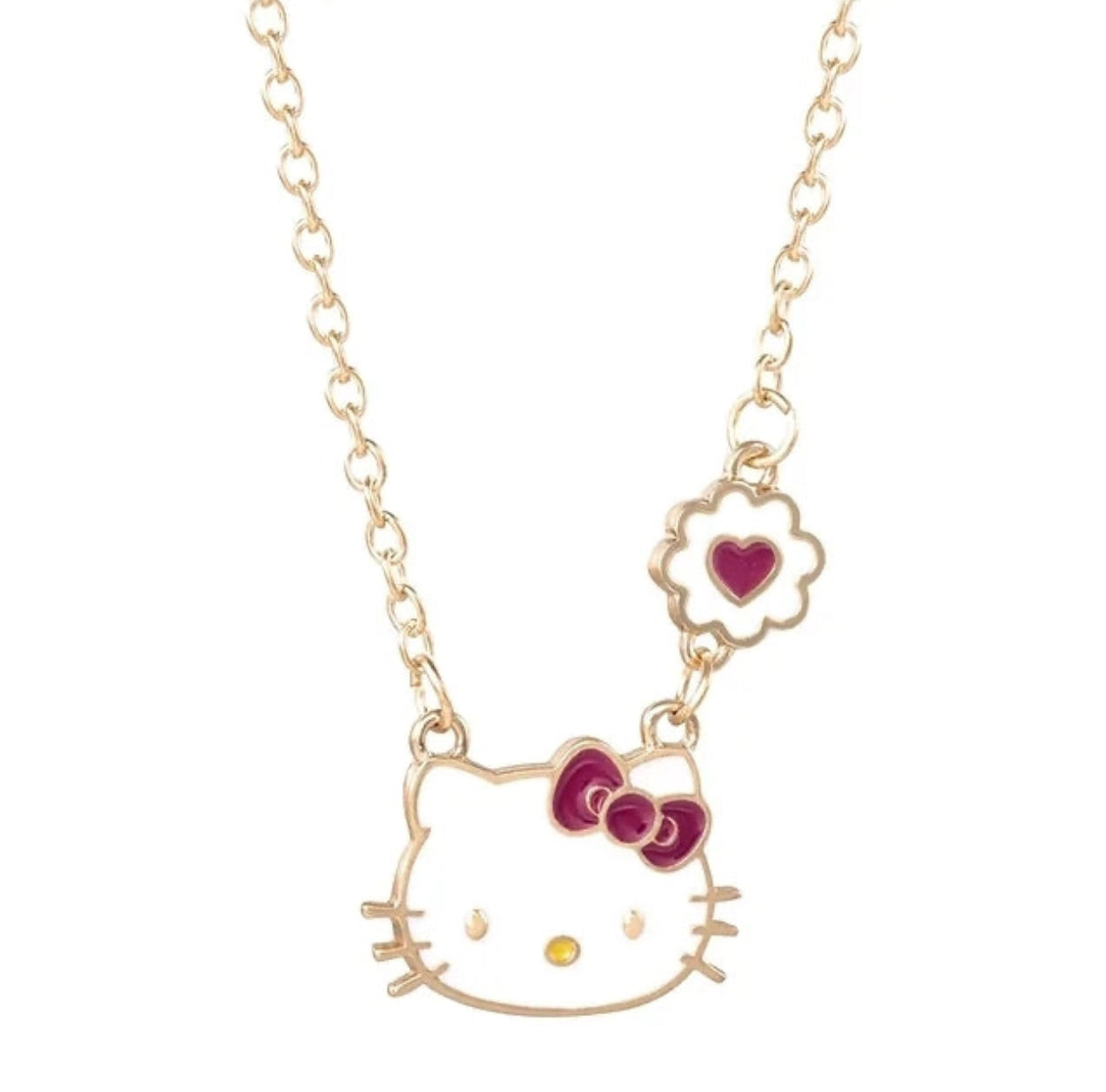 Hello-Kitty Necklace & earrings set