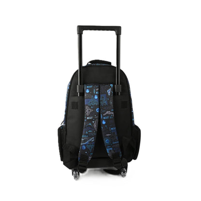 Smiggle Bright Side Trolley Backpack With Light Up Wheels