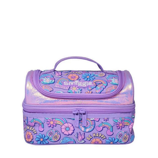 Smiggle Lilac Limitless Double Decker Lunch Bag