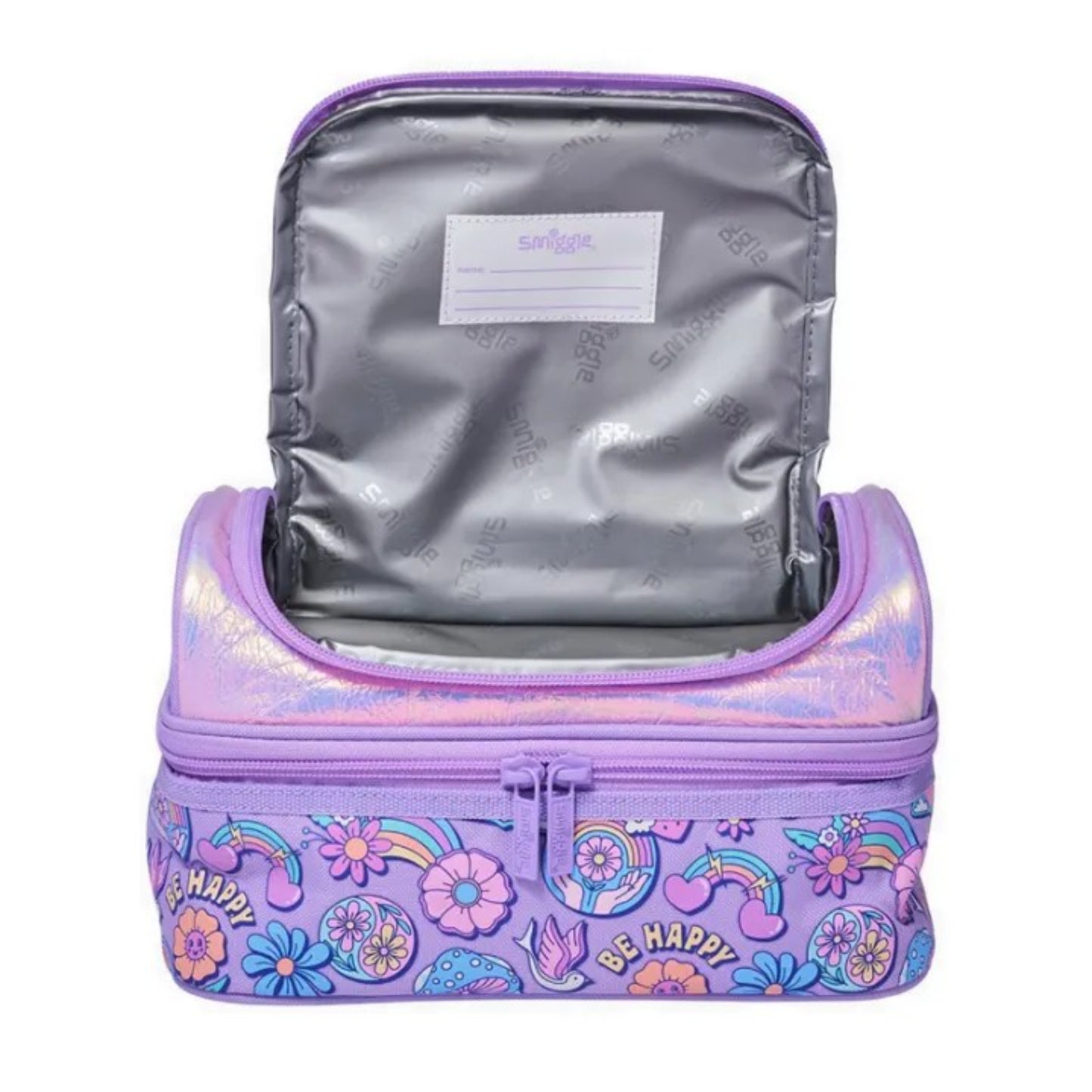 Smiggle Lilac Limitless Double Decker Lunch Bag
