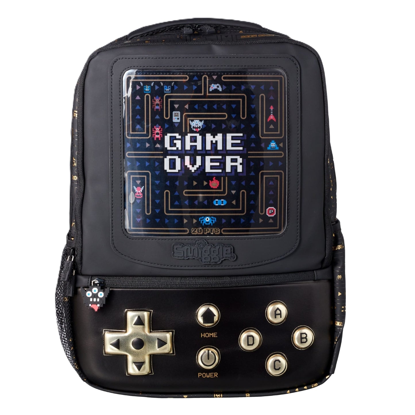 Smiggle Black Gamer Classic Backpack