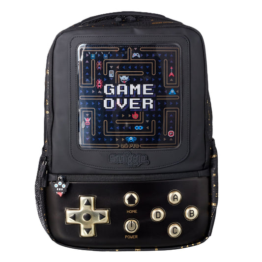 Smiggle Black Gamer Classic Backpack