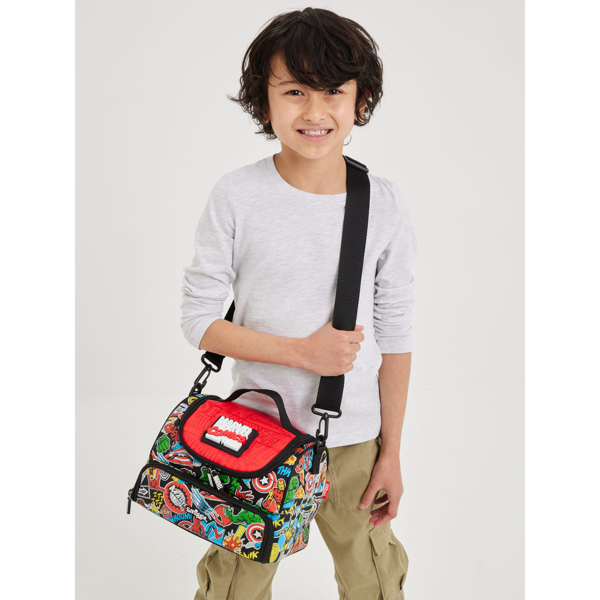 Marvel Comics Double Decker Lunch bag With Strap