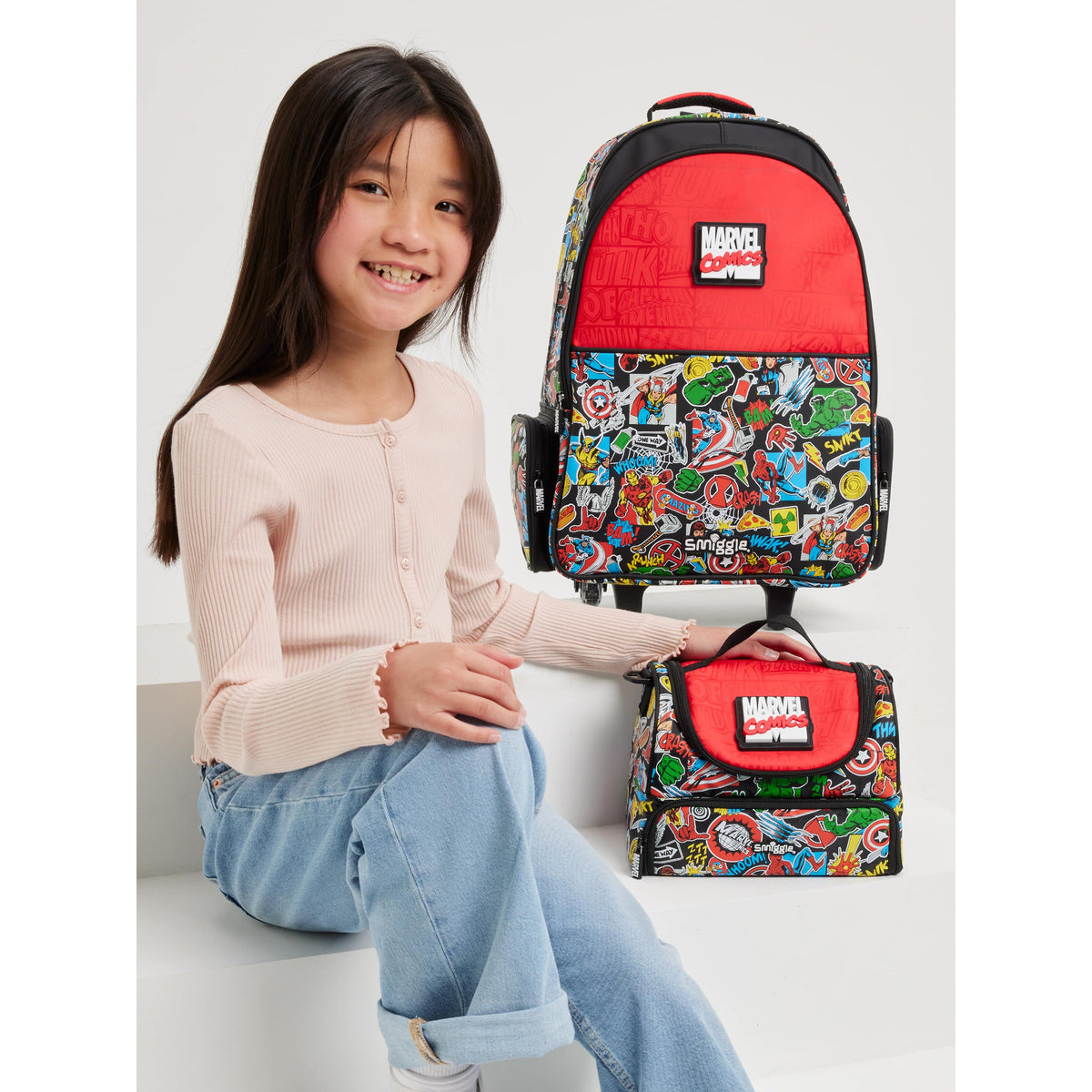 Marvel Comics Double Decker Lunch bag With Strap