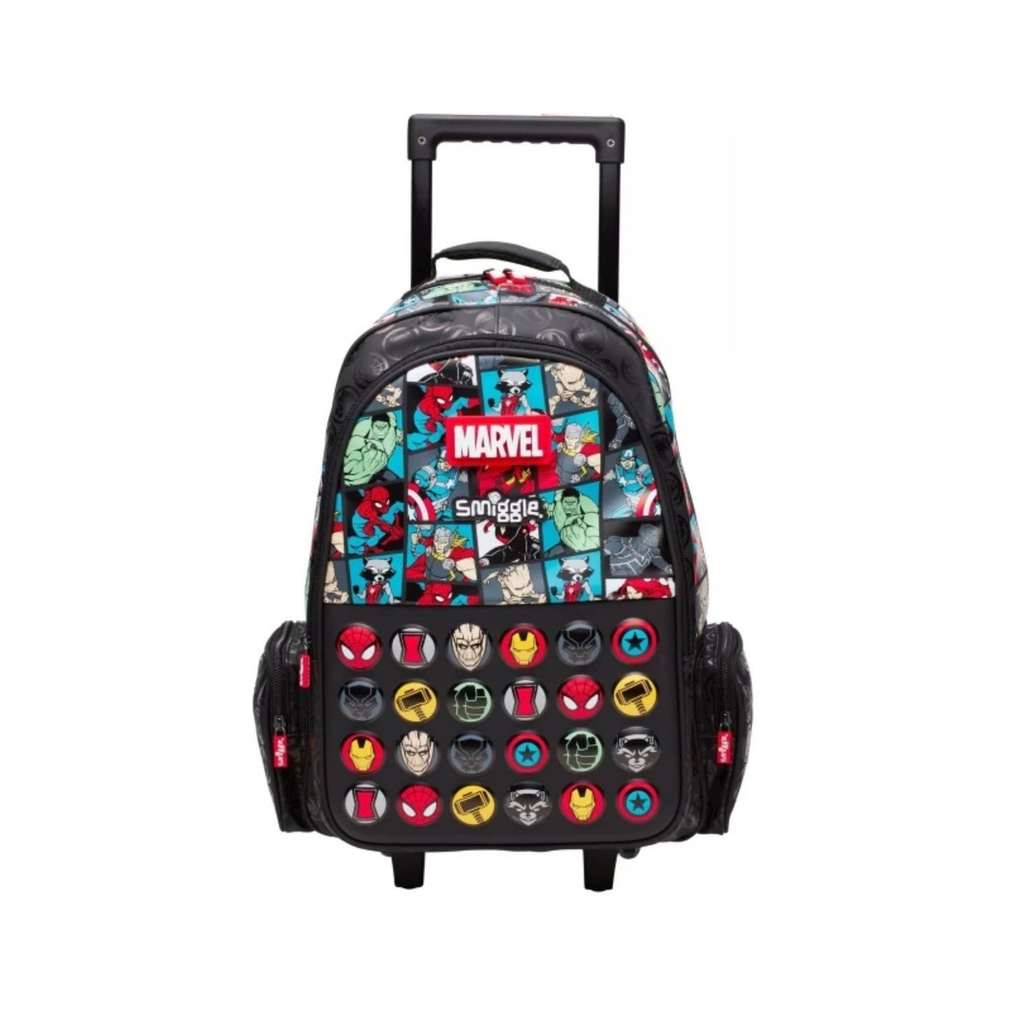 Smiggle Marvel Trolley Backpack With Light Up Wheels