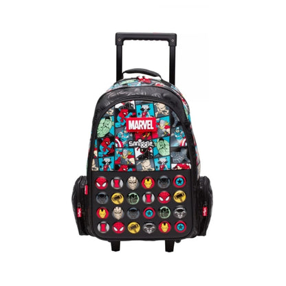 Smiggle Marvel Trolley Backpack With Light Up Wheels