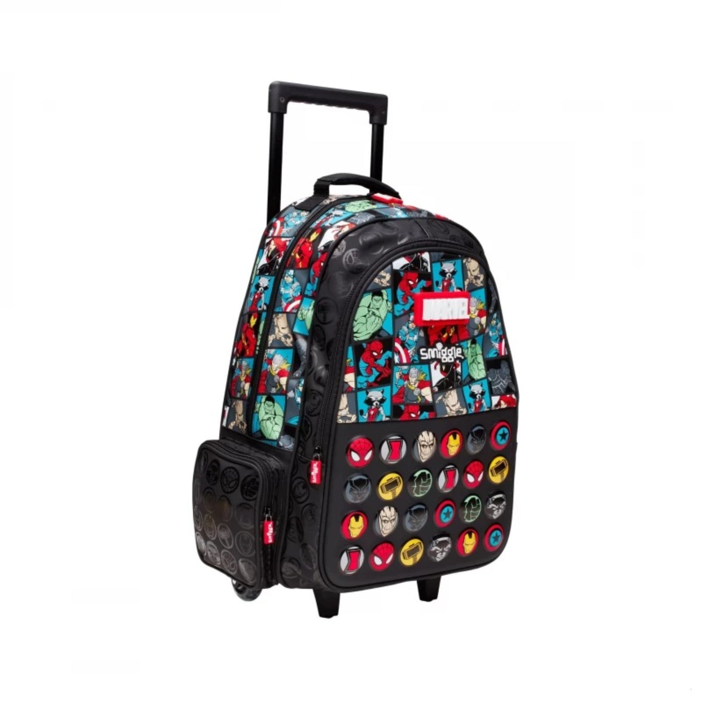 Smiggle Marvel Trolley Backpack With Light Up Wheels