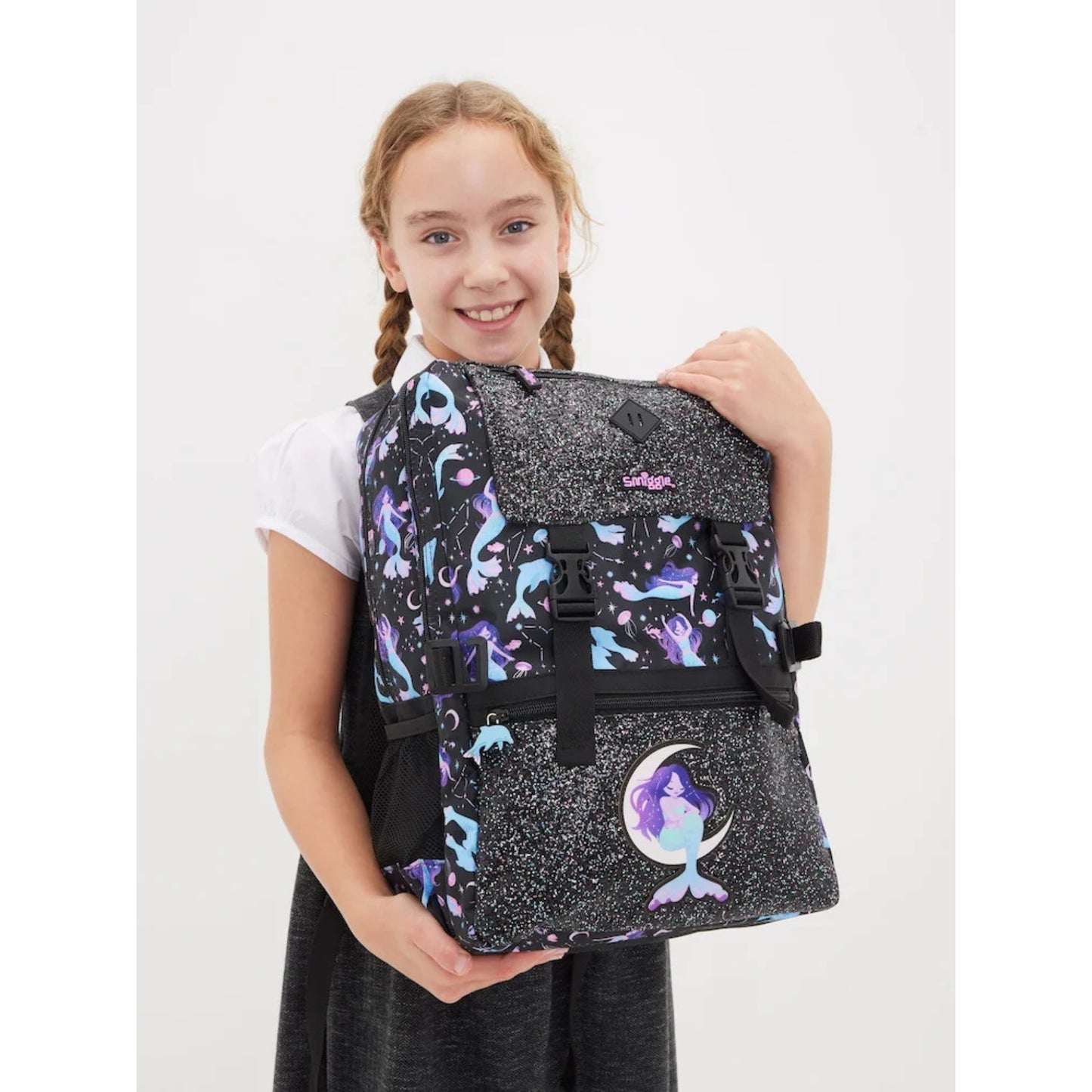 Smiggle Mermaid Limitless Attach Foldover Bag