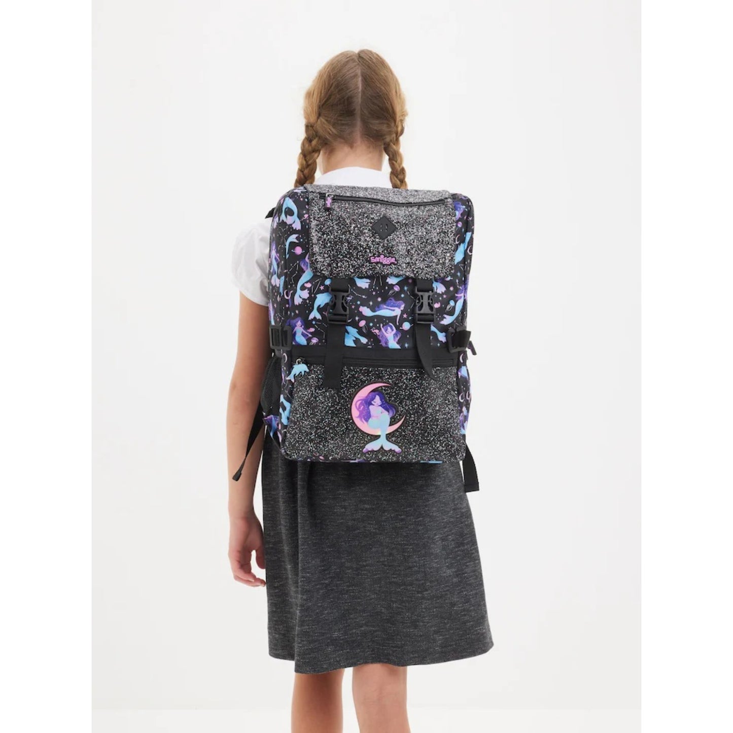 Smiggle Mermaid Limitless Attach Foldover Bag