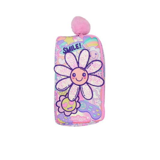 Smiggle Pink Epic Adventures Character Pocket Pencil Case