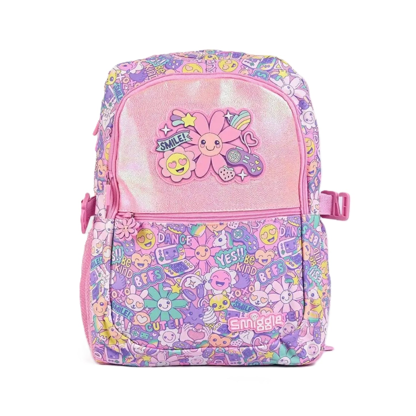 Smiggle Pink Epic Adventures Classic Attach Backpack