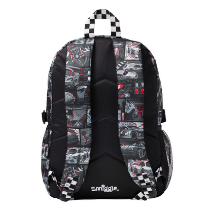 Smiggle Black Limitless Attach Classic Backpack