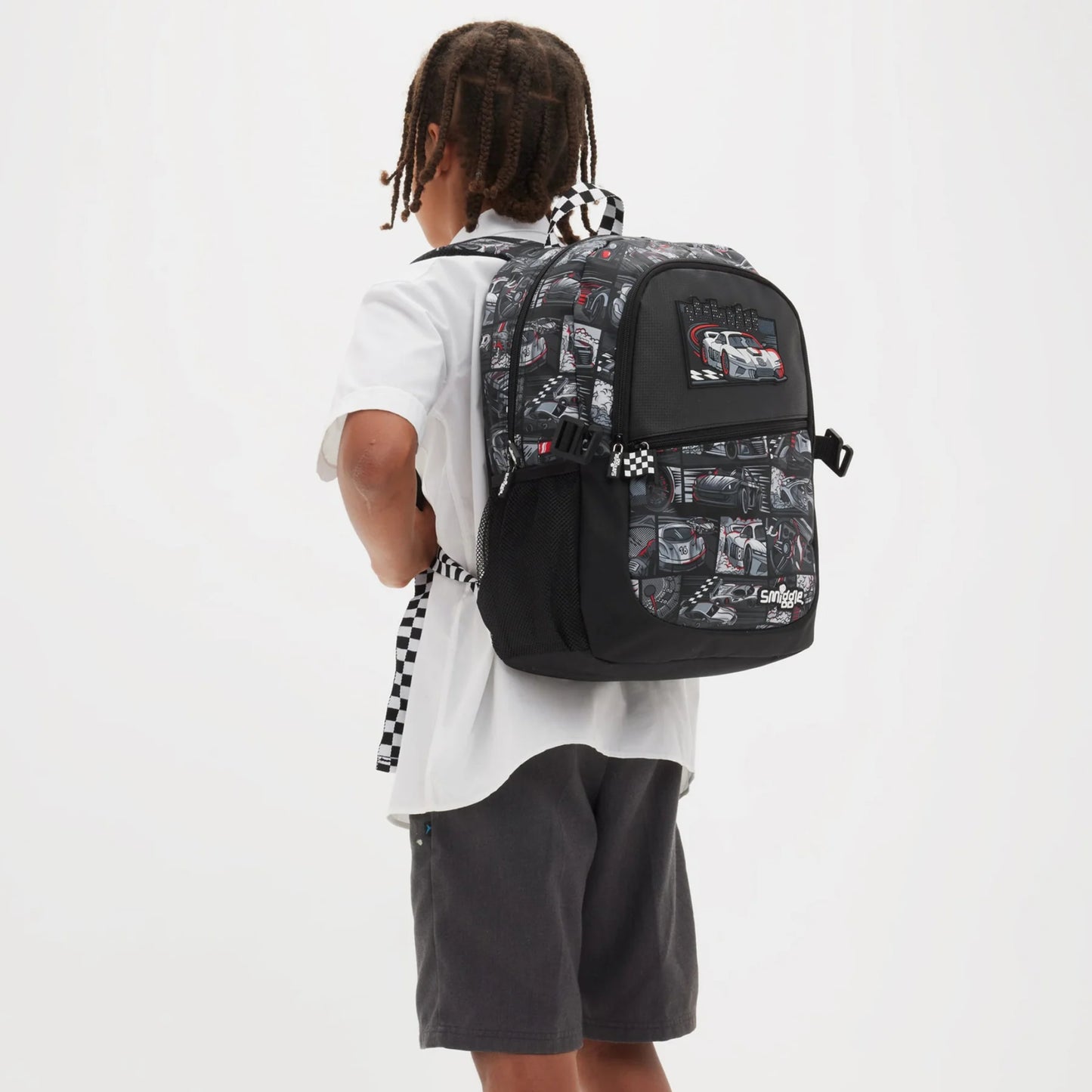 Smiggle Black Limitless Attach Classic Backpack