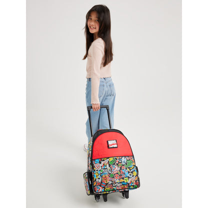 Smiggle Marvel Comics Trolley Backpack with Light Up Wheels
