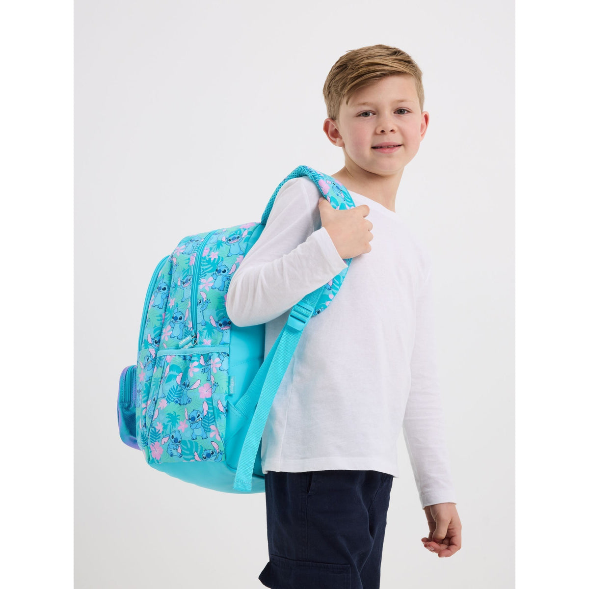 Smiggle Blue Stitch Classic Backpack