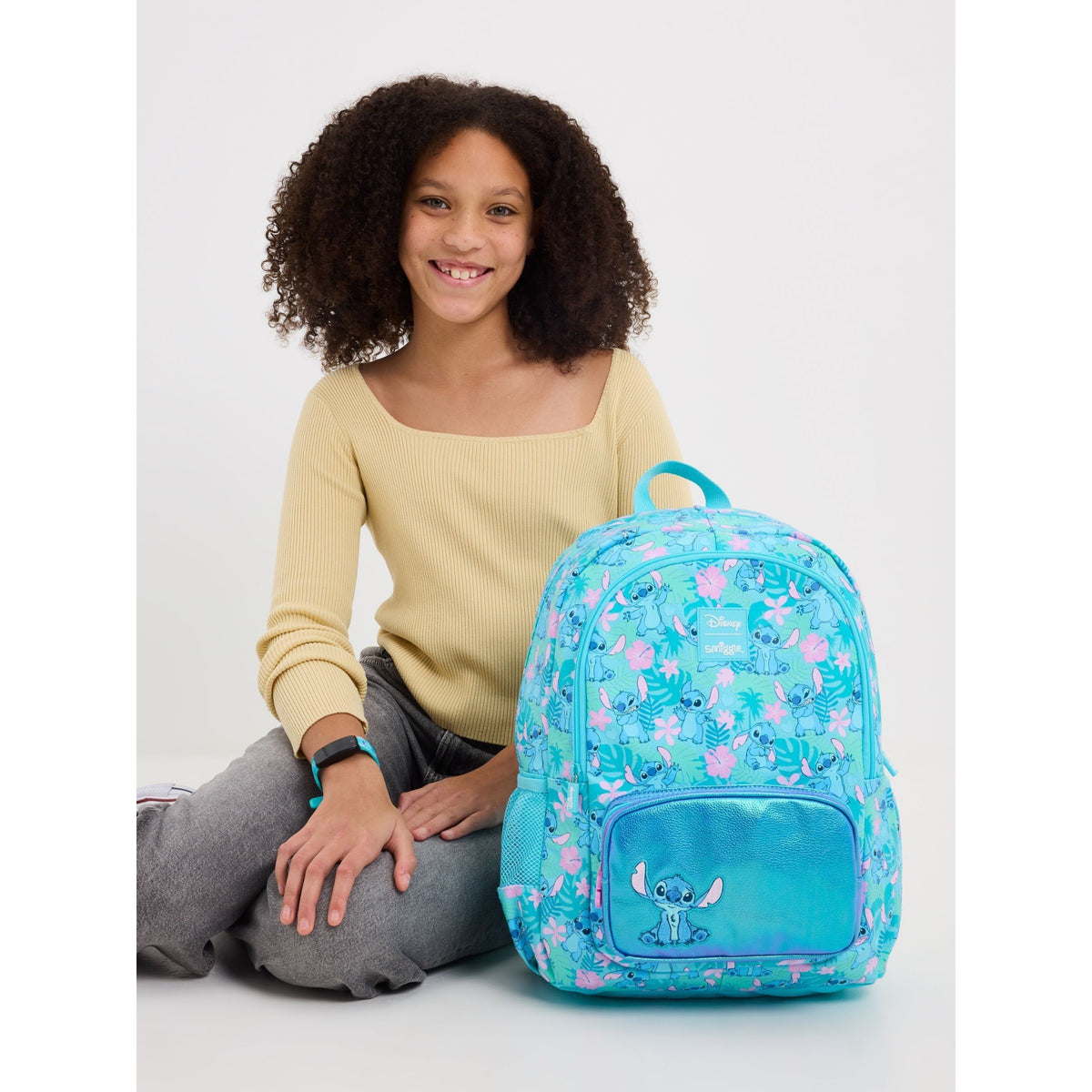 Smiggle Blue Stitch Classic Backpack
