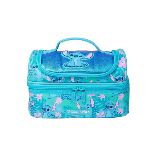 Smiggle Blue Stitch Double Decker Lunch Bag