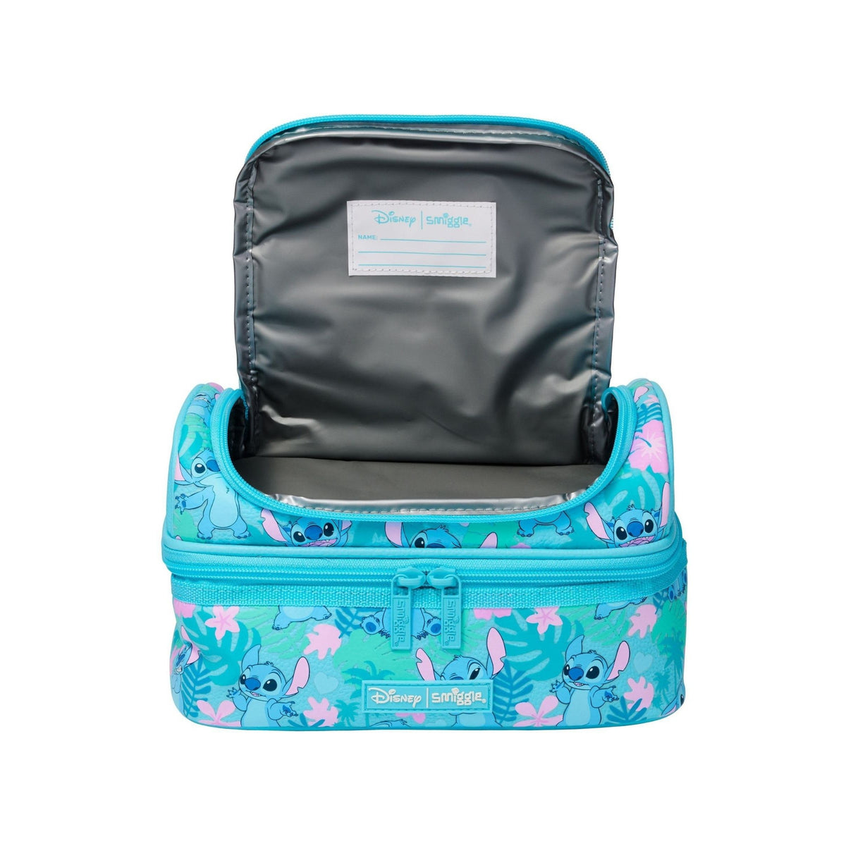 Smiggle Blue Stitch Double Decker Lunch Bag