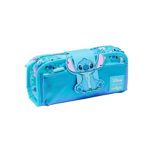 Smiggle Blue Stitch Utility Pencil Case