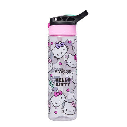 Smiggle Hello Kitty Plastic Flip Top Drink Bottle 650Ml