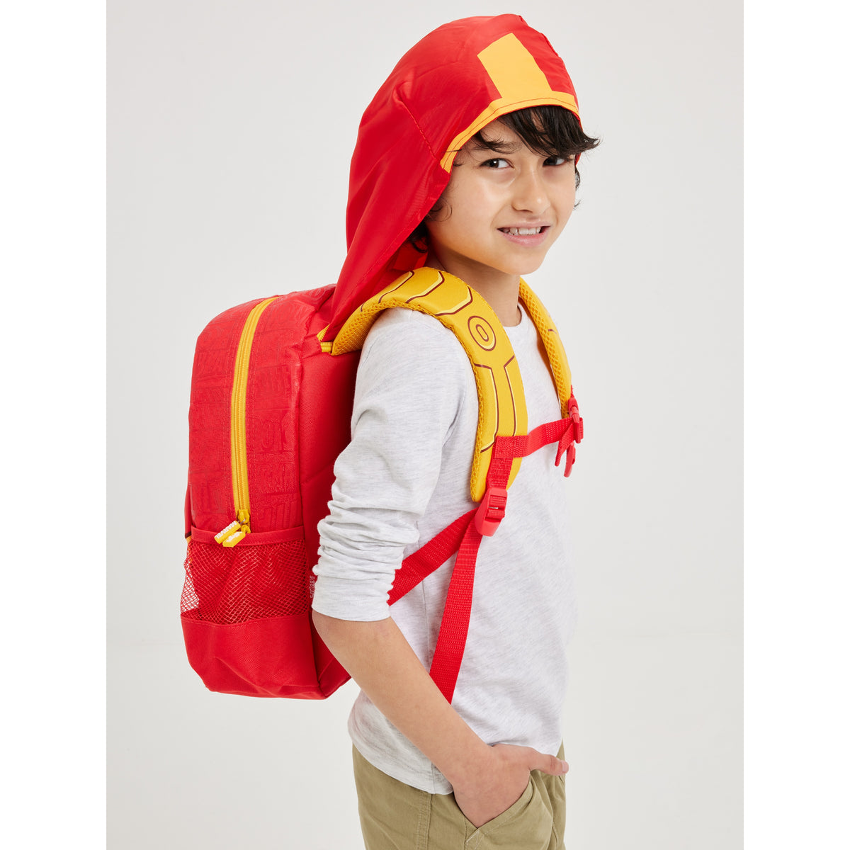 Smiggle Marvel Iron Man Junior Hoodie Backpack