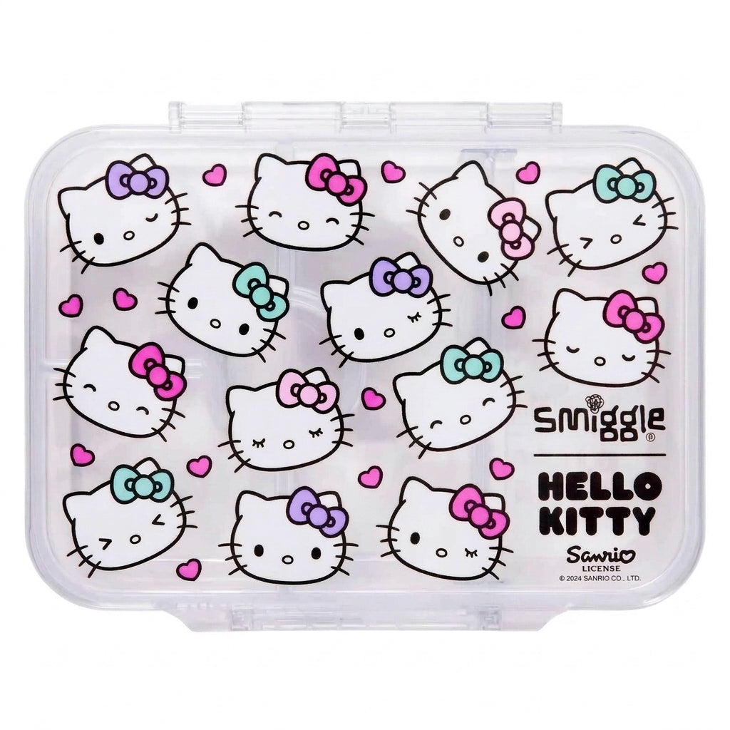 Smiggle White Hello Kitty Medium See Me Bento Lunch Box
