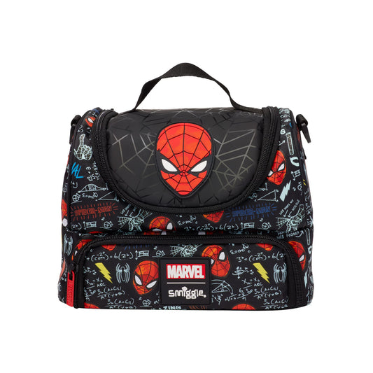 Smiggle Marvel Spider-Man Double Pocket Lunch Bag With Strap