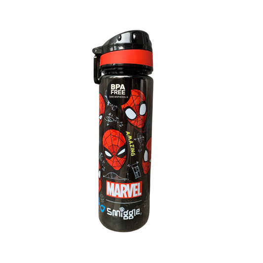 Black Spiderman Water Bottle