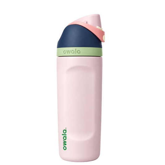 Pink, Navy and Green Owala Kids FreeSip 475ml