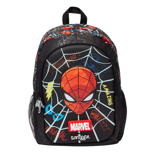 Smiggle Black Spiderman Backpack