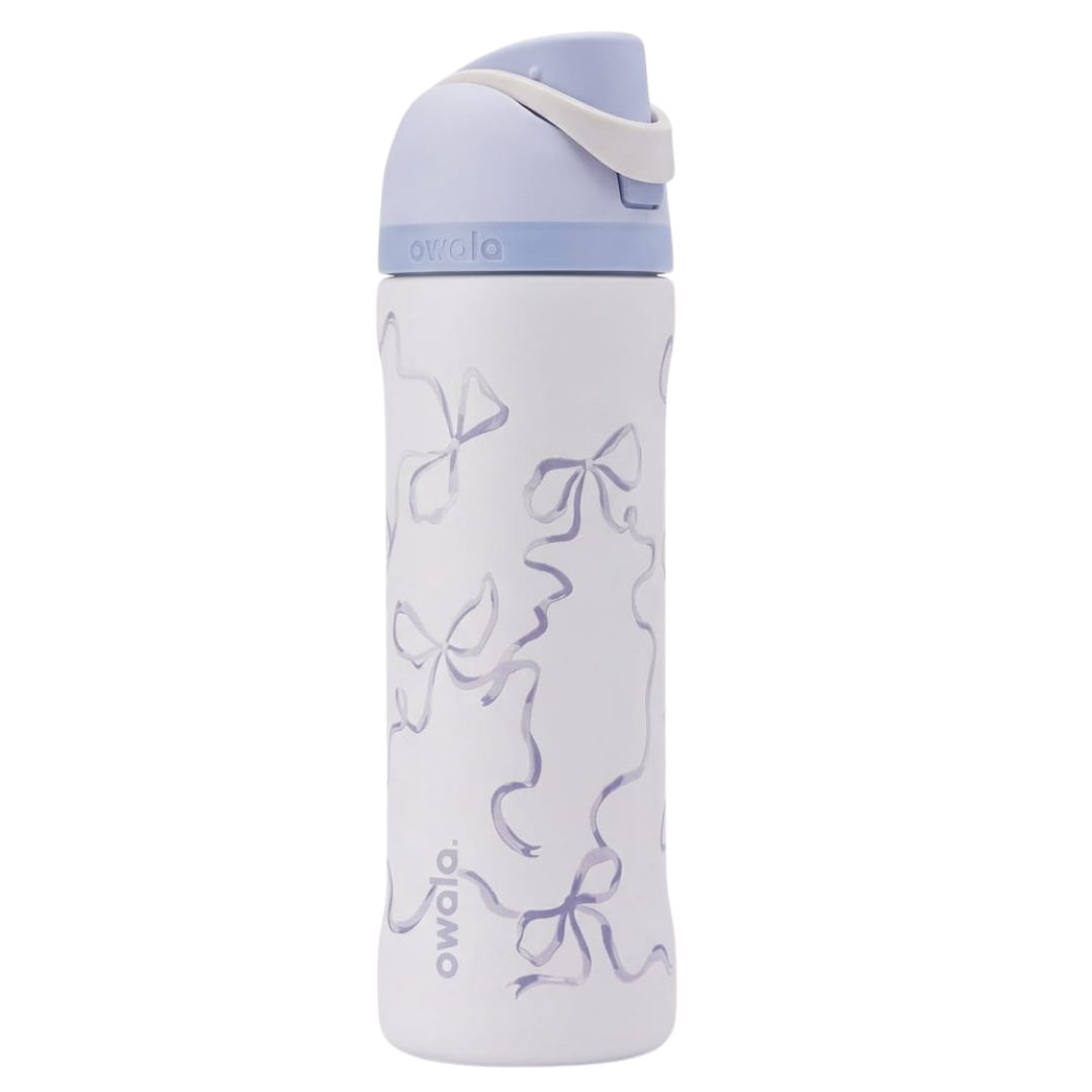 Owala 710ml Bottle - Blue and White Bows