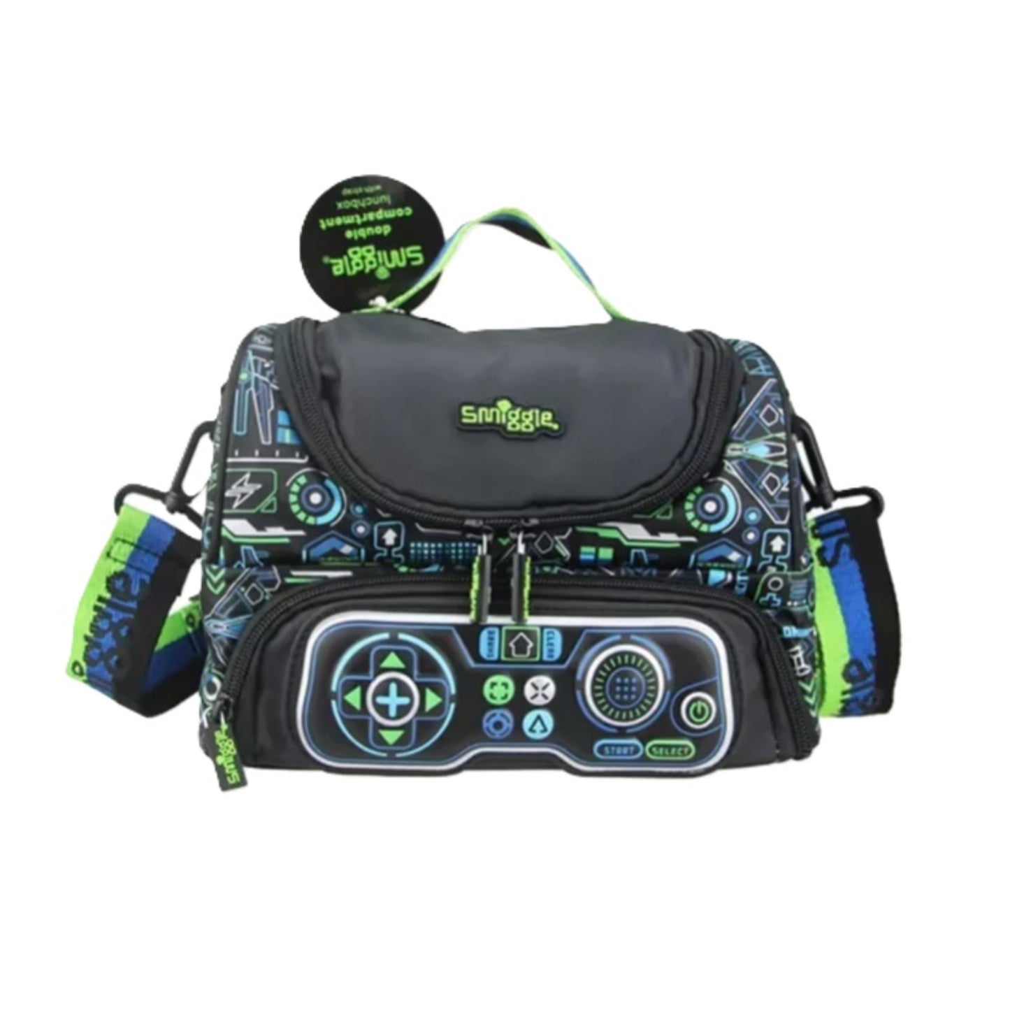 Smiggle Virtual Double Decker Lunch Bag With Strap